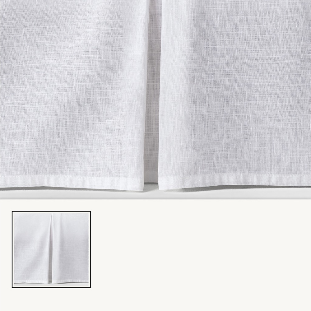 NWT rh WASHED LINEN-COTTON CRIB SKIRT